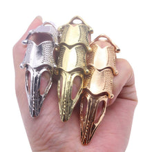 Load image into Gallery viewer, Punk nail Rings Rock Scroll Joint Armor Knuckle Metal Full Finger Claw Rings Gifts Gold,Silver,Rose Gold #45