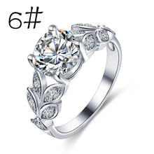 Load image into Gallery viewer, Flower Crystal Wedding Ring For Women Jewelry Accessories Rose Gold Gold Engagem