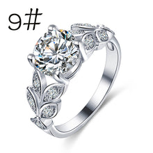 Load image into Gallery viewer, Flower Crystal Wedding Ring For Women Jewelry Accessories Rose Gold Gold Engagem