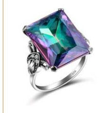 Load image into Gallery viewer, Fashion Silver Ring 4.3CT Mystic Rainbow Topaz Fashion Women Men Wedding Engagement